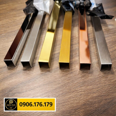 Nẹp inox chữ U che khe nối vật liệu sàn tường, tăng độ bền và thẩm mỹ tại Hồ Chí Minh, Bình Dương, Vũng Tàu