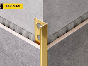 Nẹp nhôm YL10 thiết kế lỗ bám keo chắc chắn, hỗ trợ thi công nhanh gọn tại