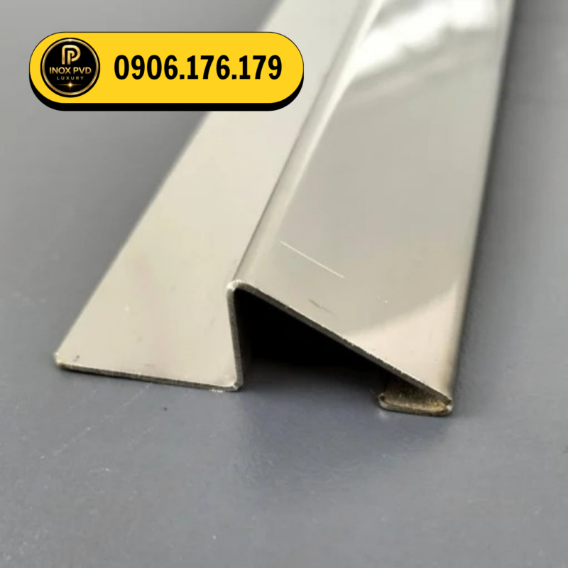 Nẹp inox chênh cốt giữ mép sàn thẳng hàng tại Hà Nội Hải Phòng Quảng Ninh