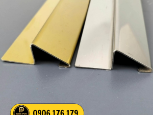 Nẹp inox chênh cốt cố định mép sàn không xô lệch Hà Nội Hải Phòng Quảng Ninh