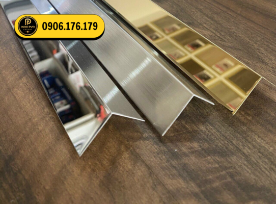 Nẹp inox chữ V ốp góc cột tường, tăng tính chuyên nghiệp cho công trình tại Hồ Chí Minh, Bình Dương, Vũng Tàu
