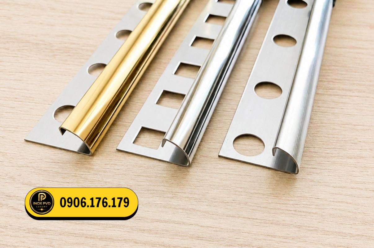 Giải pháp thi công nẹp inox bo góc tròn tại Đà Nẵng cho công trình hiện đại
