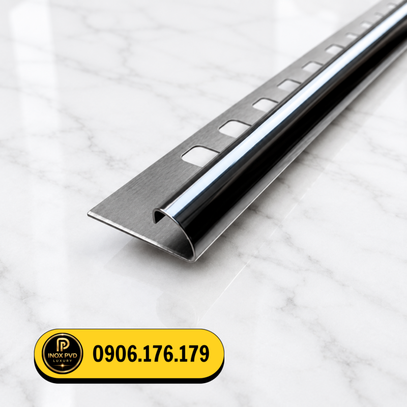 Nẹp inox bo góc tròn bảo vệ góc tường tại Đà Nẵng bền đẹp theo thời gian