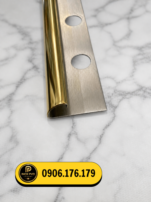 Nẹp inox bo góc tròn cho khách sạn và showroom tại Đà Nẵng