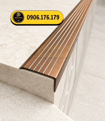 Báo giá nẹp chống trơn Hải Châu Đà Nẵng, nẹp nhôm chống trượt cầu thang chất lượng cao, hotline 0906.176.179