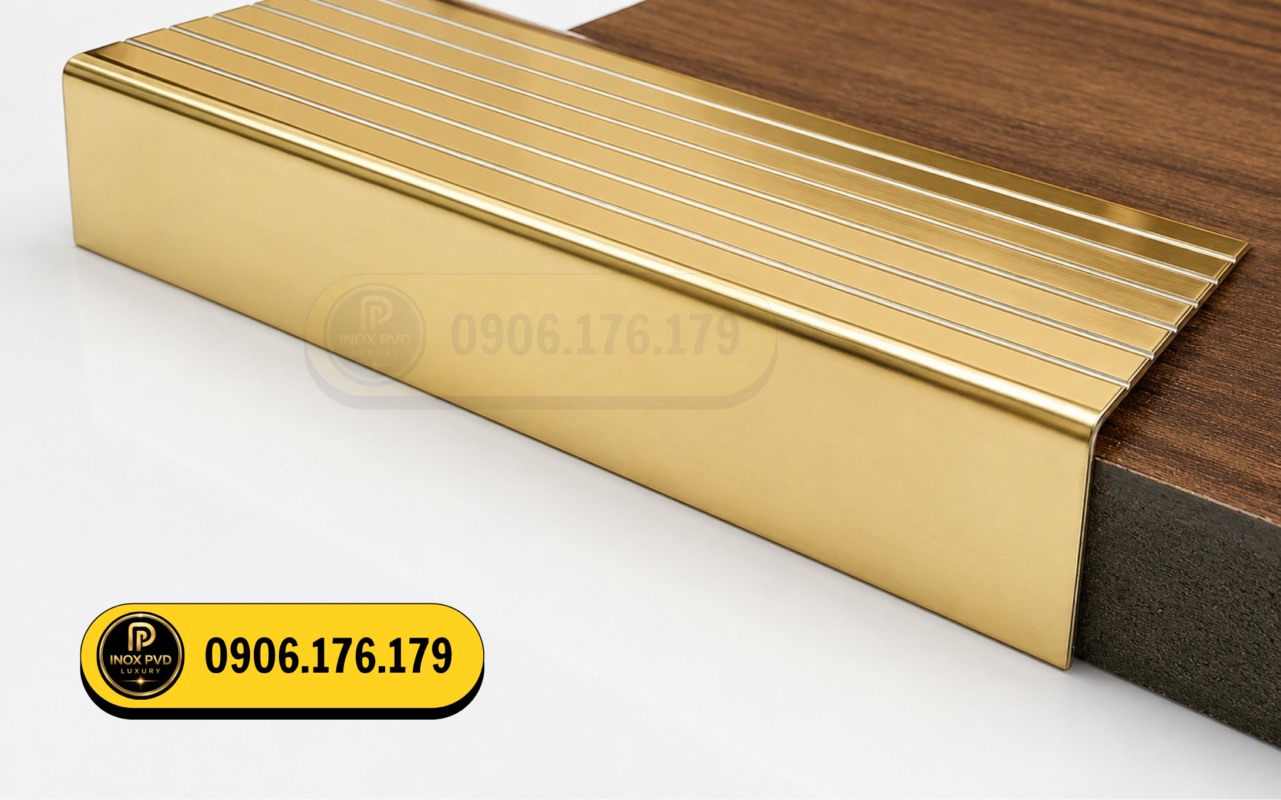 Nẹp inox chống trơn chất lượng cao cho công trình tại Đà Nẵng Quy Nhơn Nha Trang