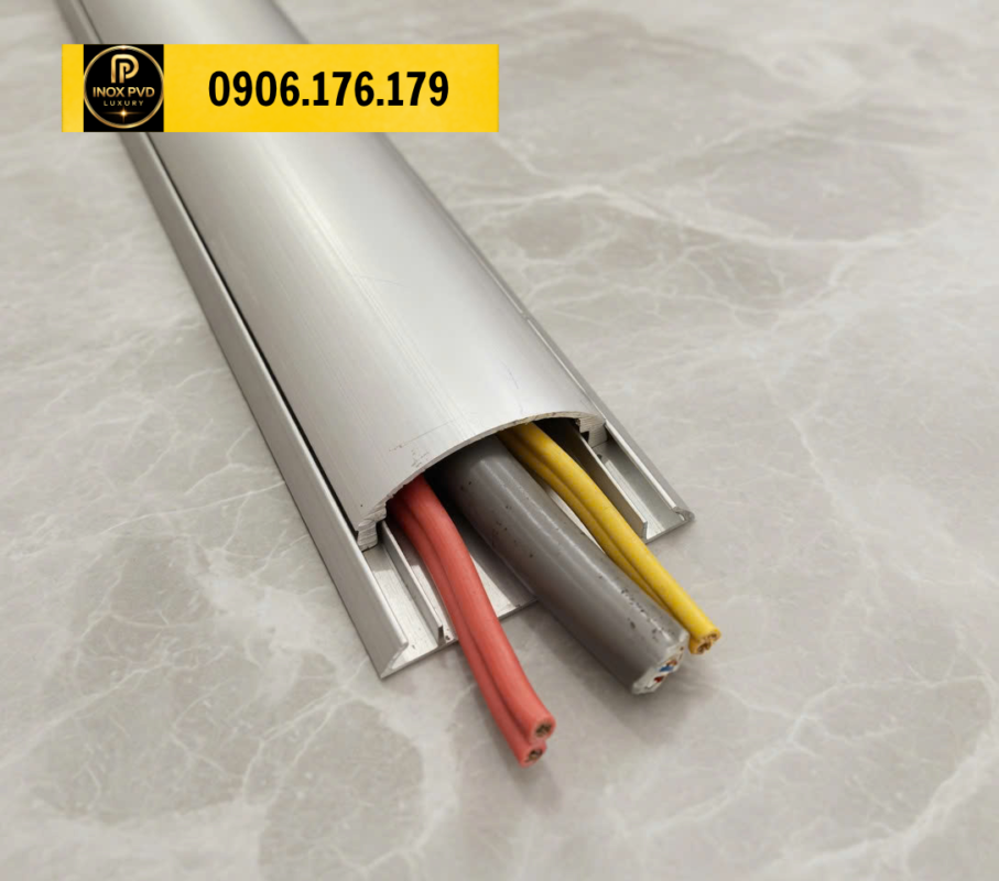 Nẹp nhôm luồn dây điện Đà Nẵng bền đẹp, thích hợp lắp đặt tại nhà phố, showroom và văn phòng làm việc