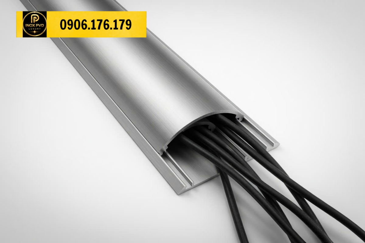 Nẹp nhôm luồn dây điện Nha Trang hiện đại giúp bảo vệ dây cáp và nâng cao giá trị thẩm mỹ cho công trình