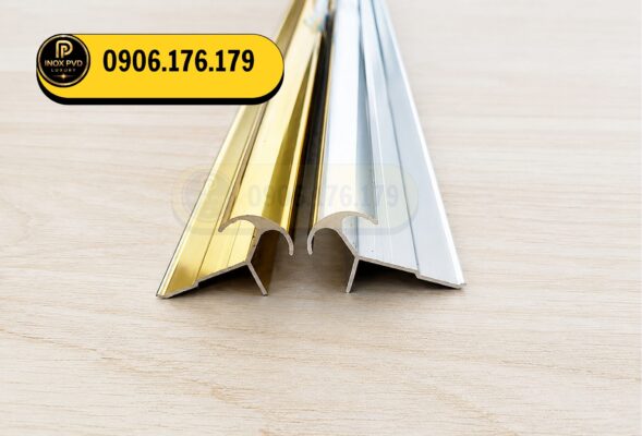 Nẹp nhôm tại TP Quy Nhơn – Bình Định dùng hoàn thiện góc ngoài, mép vật liệu, khe nối và vị trí chuyển tiếp trong công trình.